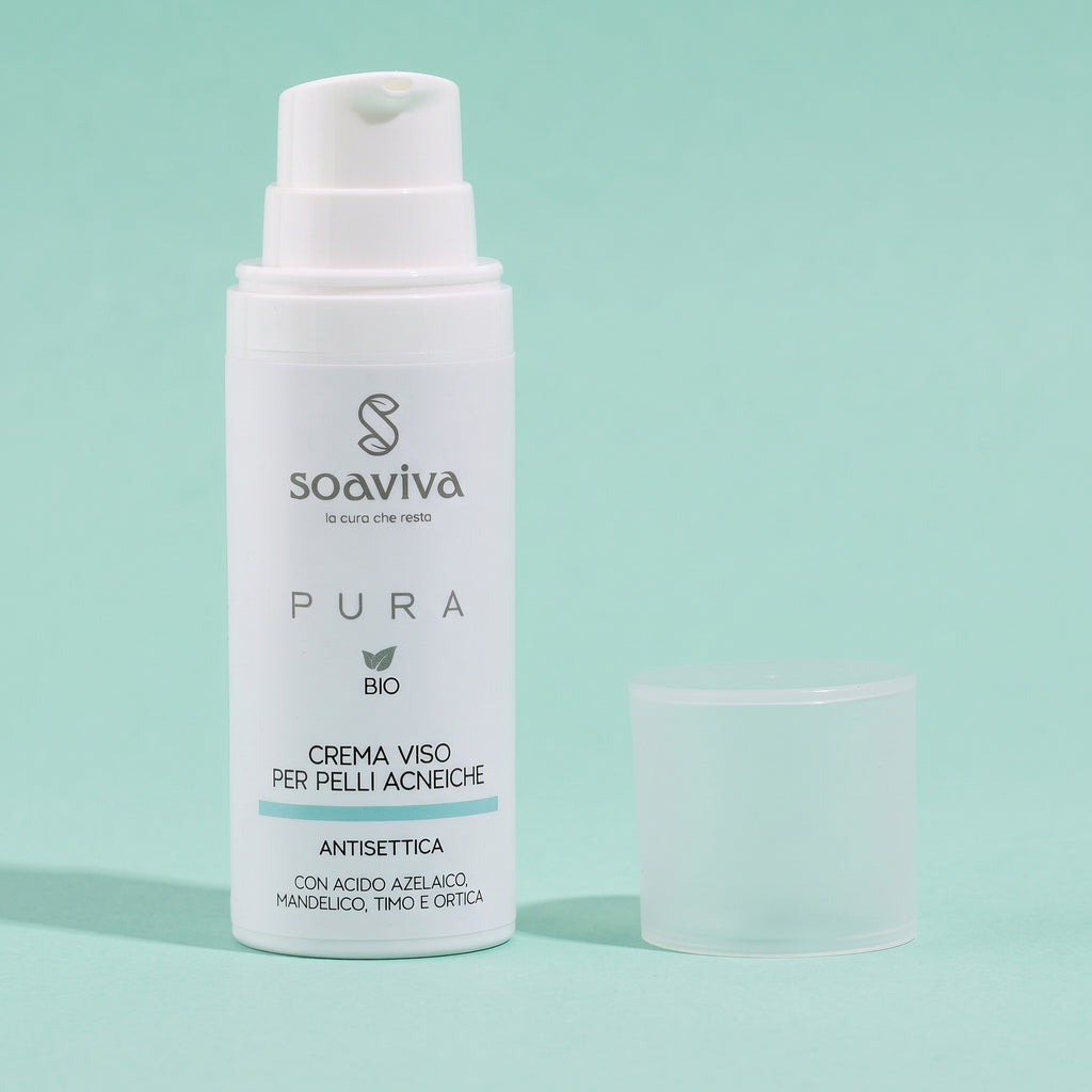 Soaviva Pura Crema Viso Antisettica Pelli Acneiche Bio 50 ml