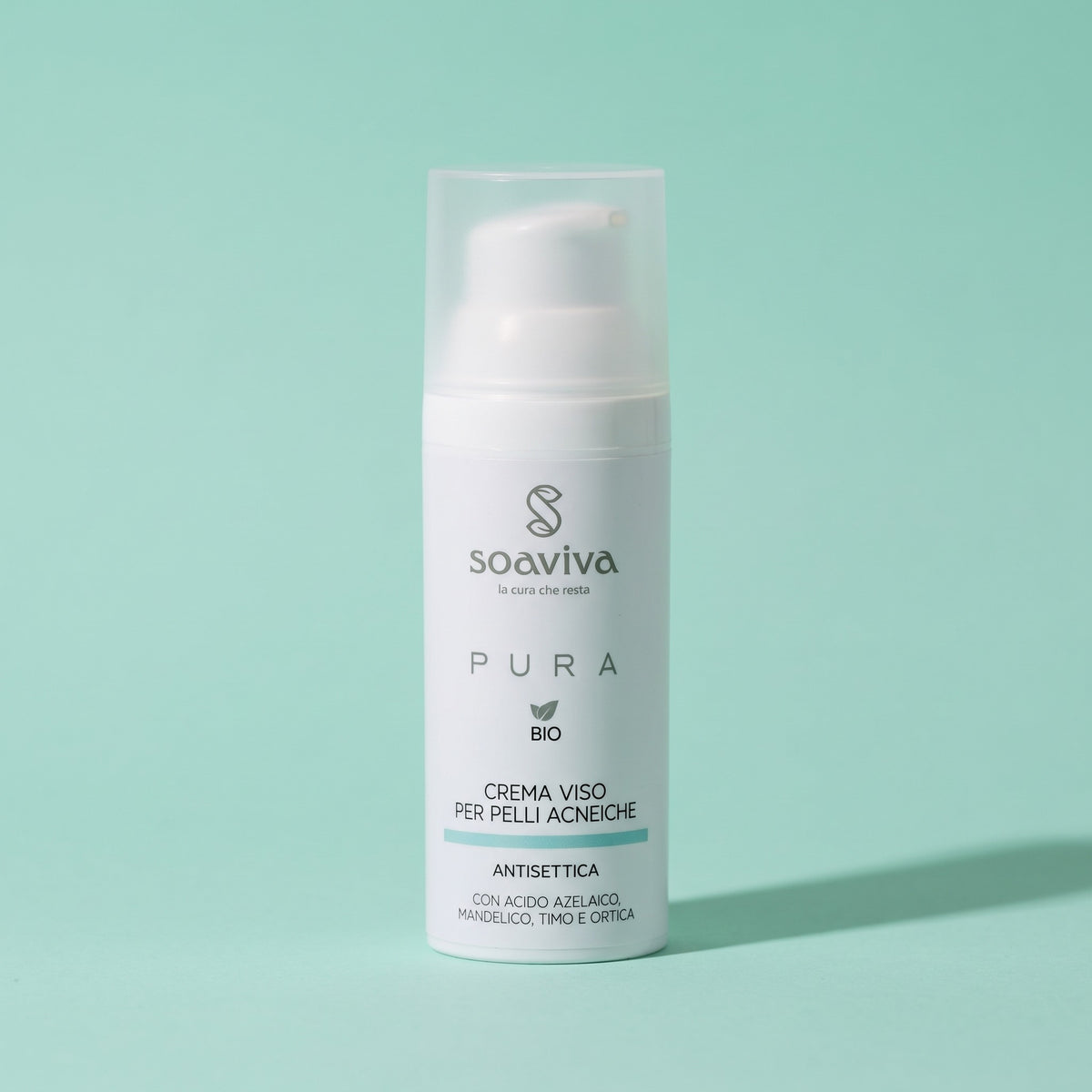 Soaviva Pura Crema Viso Antisettica Pelli Acneiche Bio 50 ml