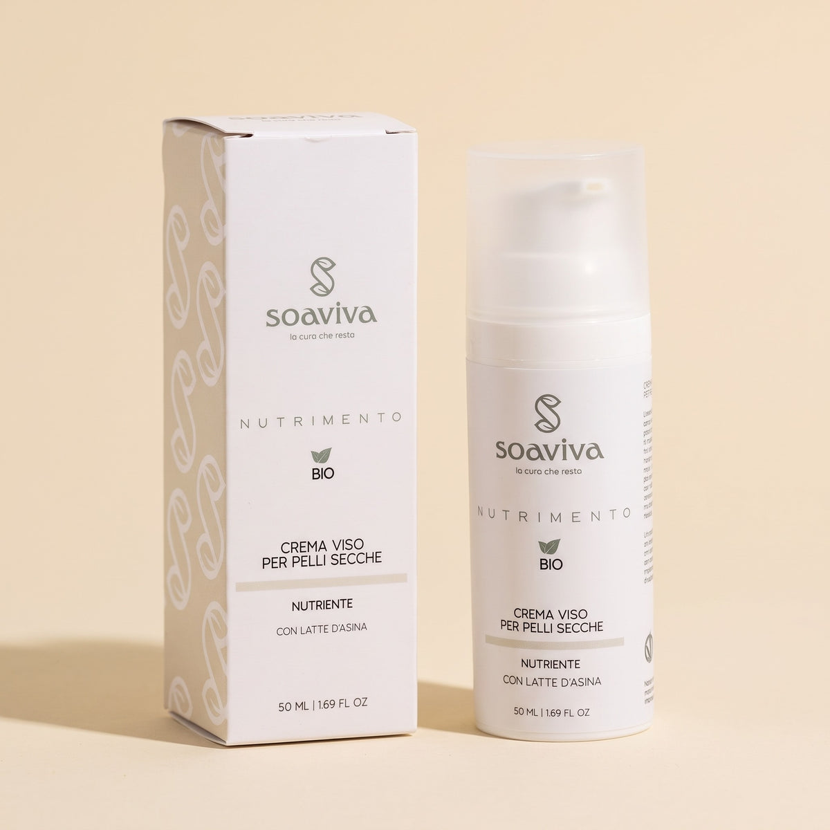 Soaviva Nutrimento Crema Viso Super Idratante Latte d'Asina 50 ml — confezione