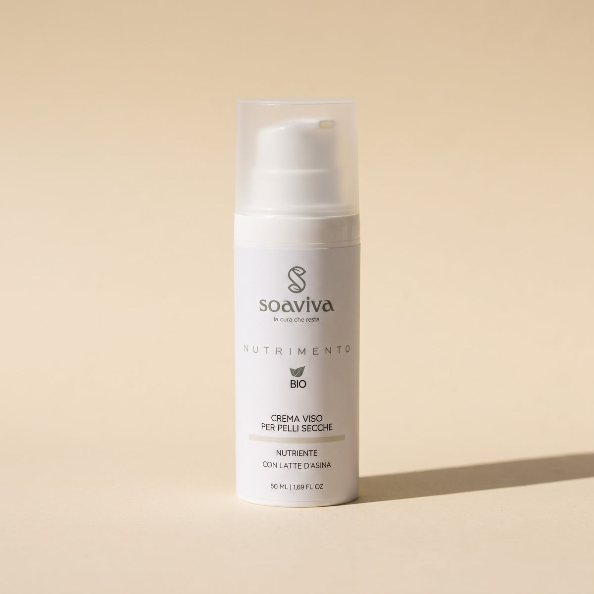 Soaviva Nutrimento Crema Viso Super Idratante Latte d'Asina Acido Lattobionico 50 ml
