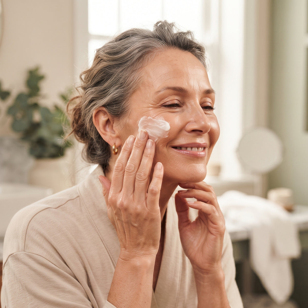 Applicazione — Soaviva Pura Crema Viso Anti Age Notte
