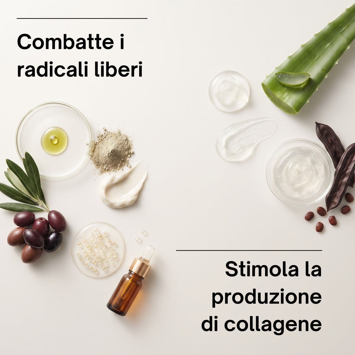 Ingredienti della crema viso anti age giorno Soaviva Pura