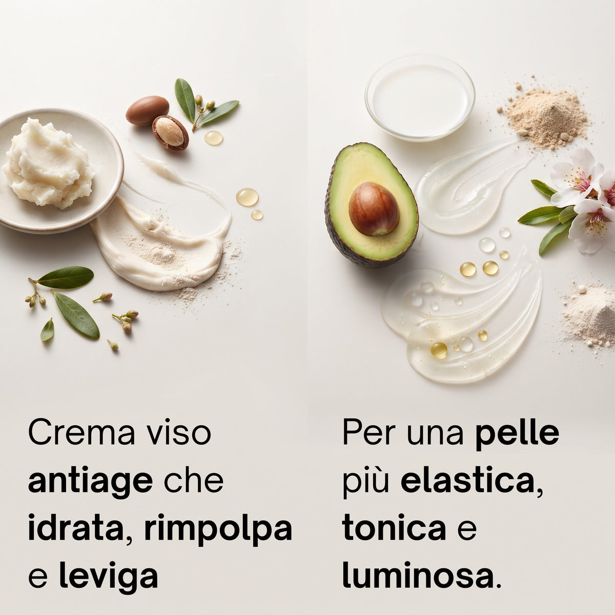 Soaviva Nutrimento Crema Viso Super Idratante Latte d'Asina 50 ml — ingredienti
