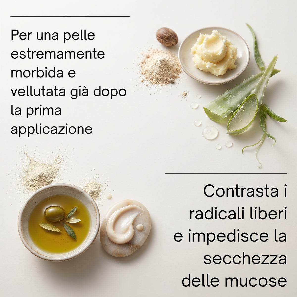 Ingredienti — Soaviva Pura Crema Viso Idratazione Profonda Pelli Secche