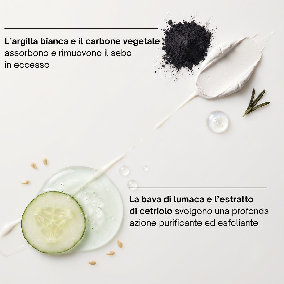 Soaviva Freschezza Detergente Viso Purificante Carbone Attivo 100 ml — ingredienti