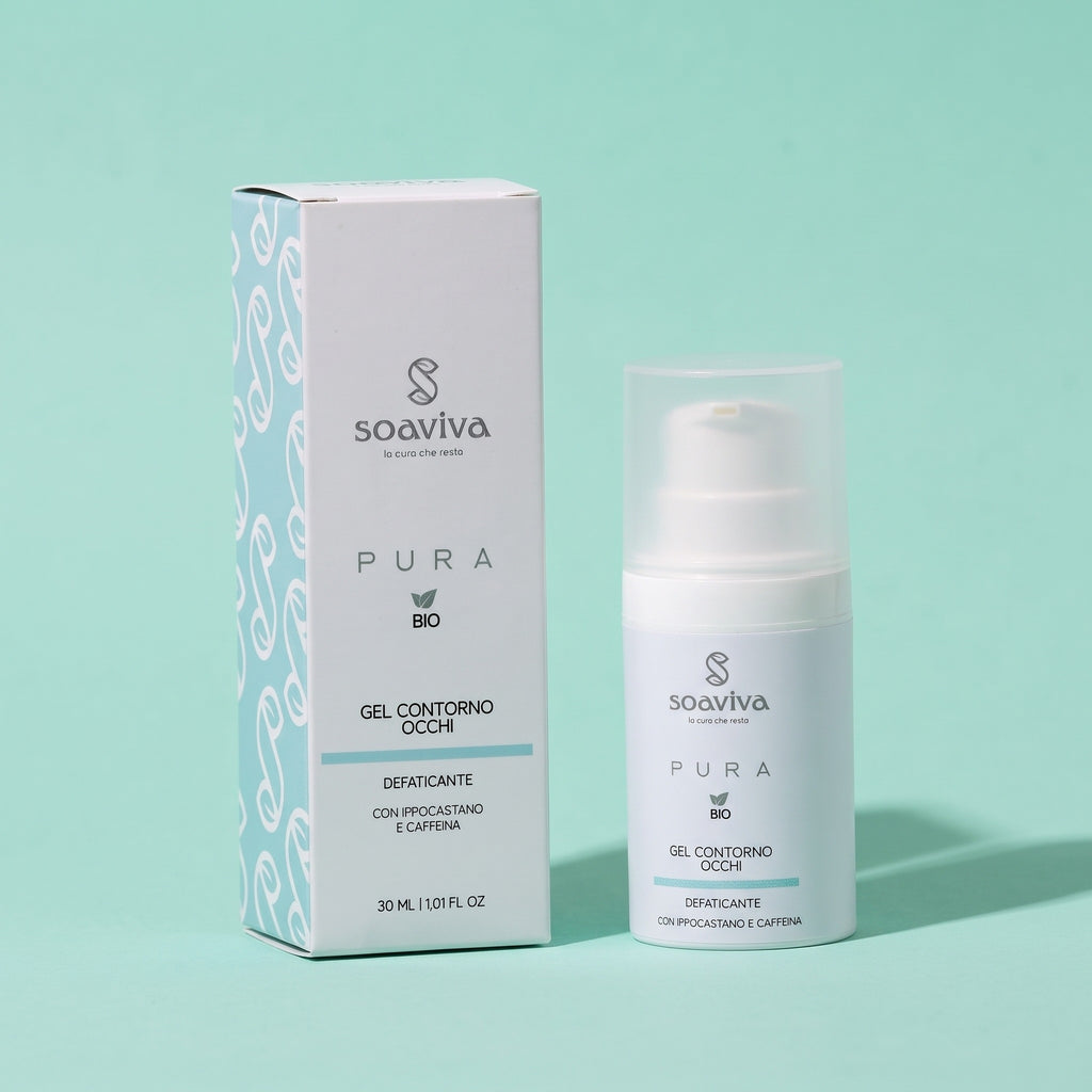 Soaviva Pura Gel Contorno Occhi Defaticante Anti Borse Occhiaie 30 ml — confezione
