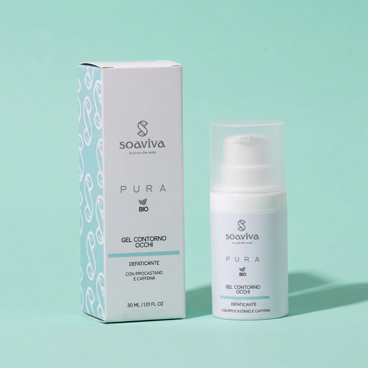 Soaviva Pura Gel Contorno Occhi Defaticante Anti Borse Occhiaie 30 ml — confezione