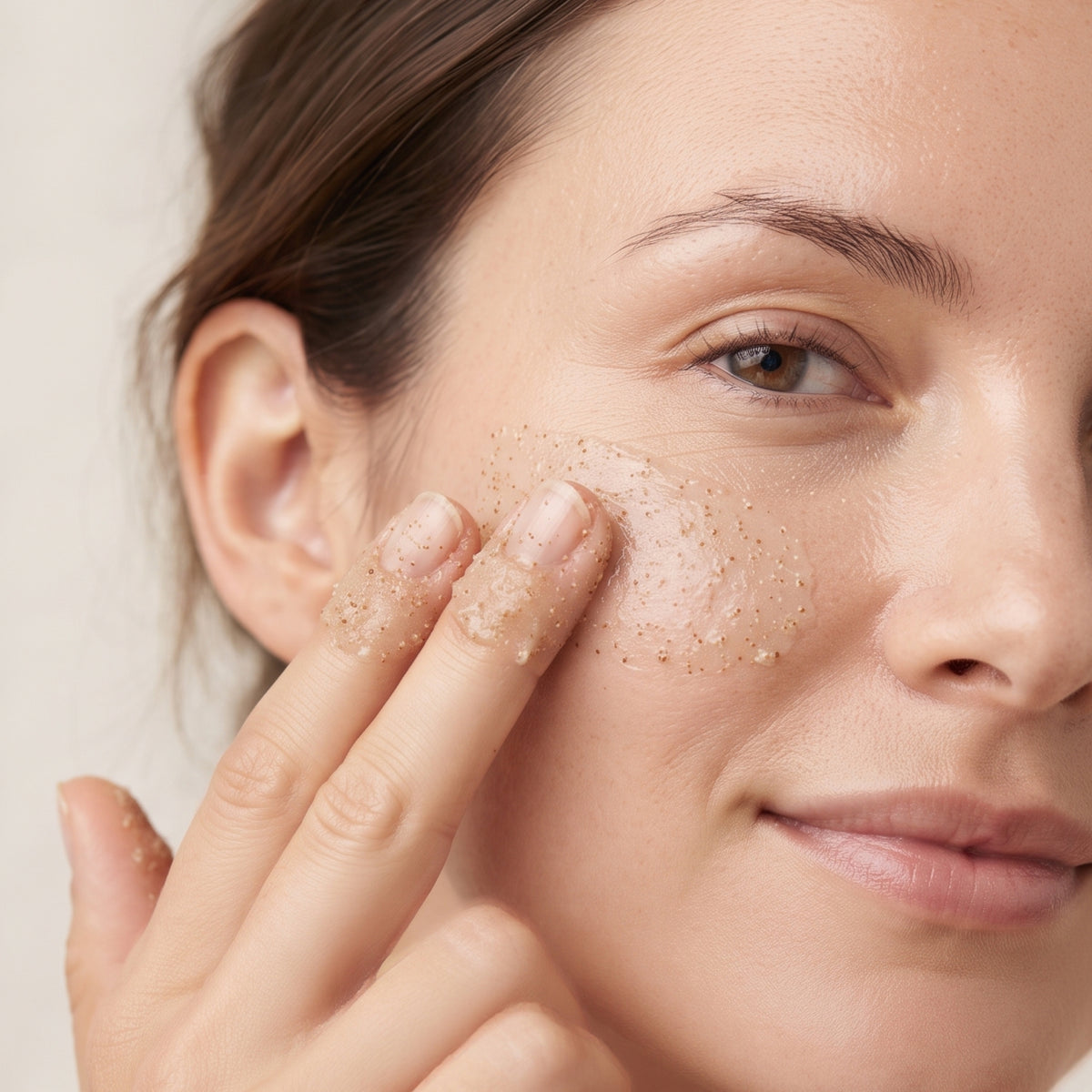 Applicazione — Soaviva Pura Gommage Viso Illuminante