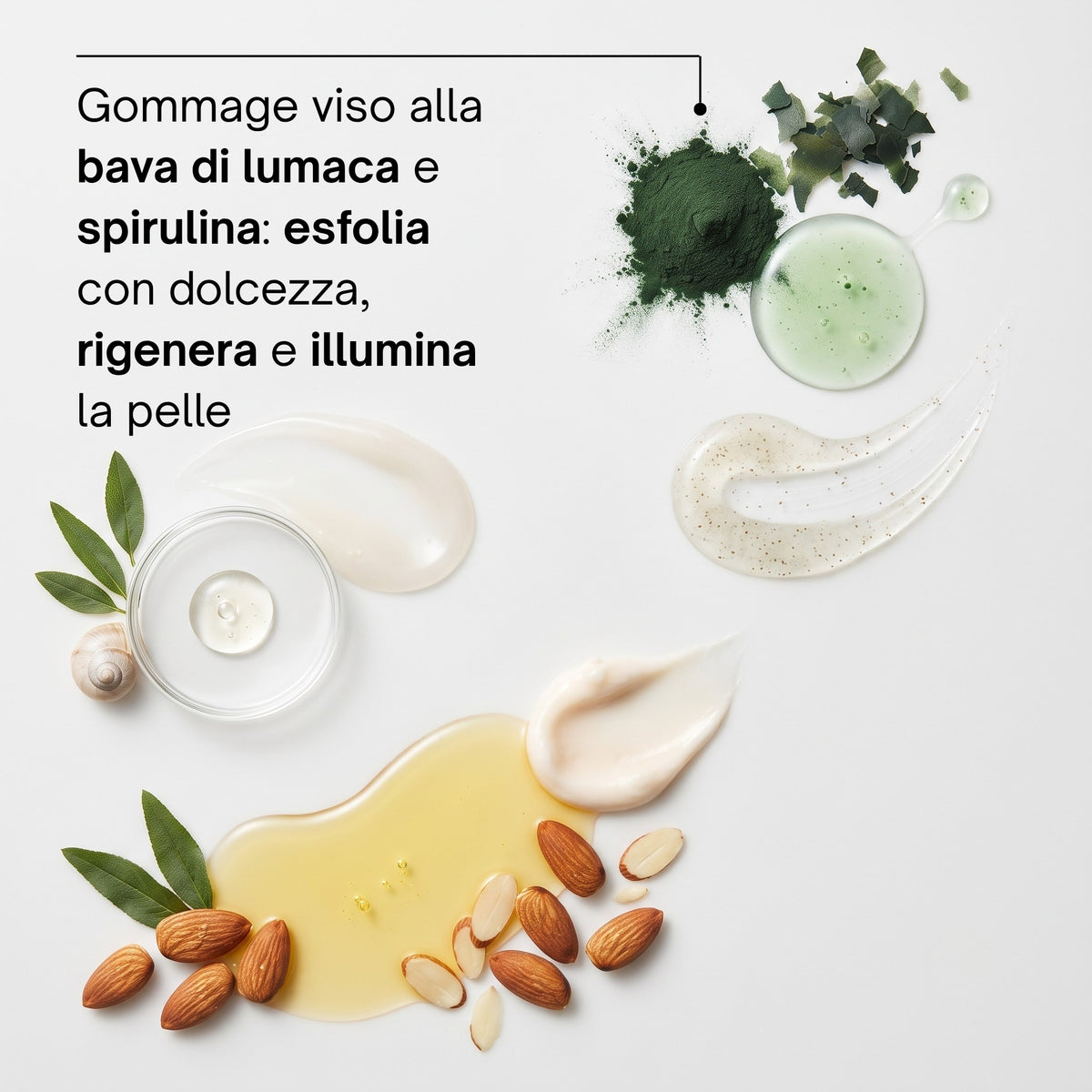 Ingredienti — Soaviva Pura Gommage Viso Illuminante