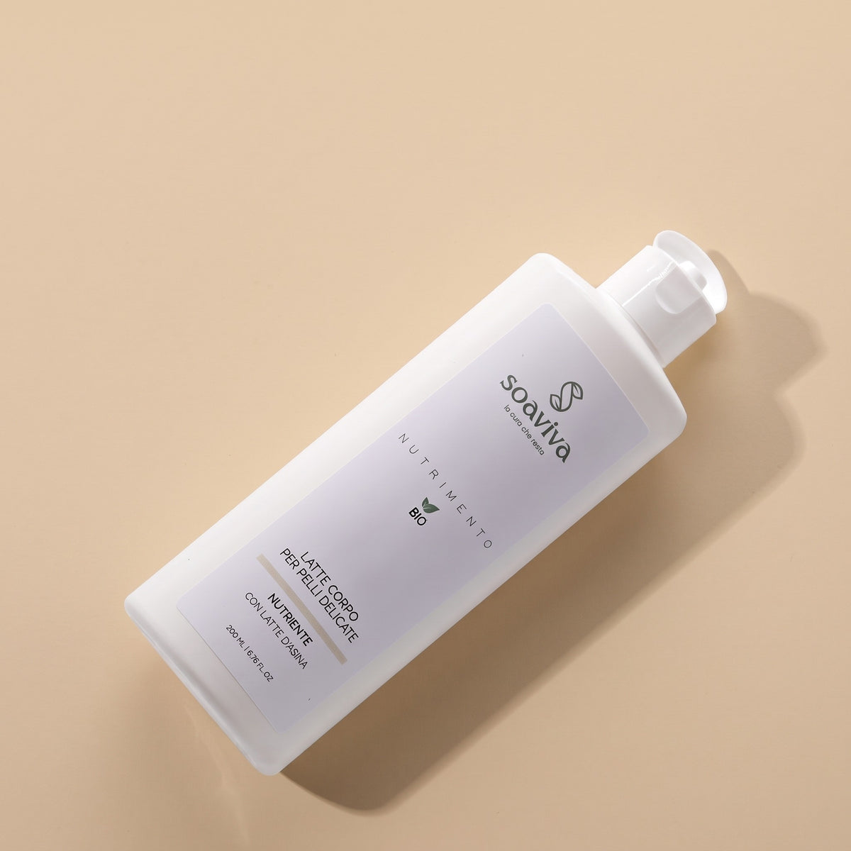 Soaviva Nutrimento Hydra-Latte Corpo Idratante Elasticizzante Latte d'Asina 200 ml — confezione