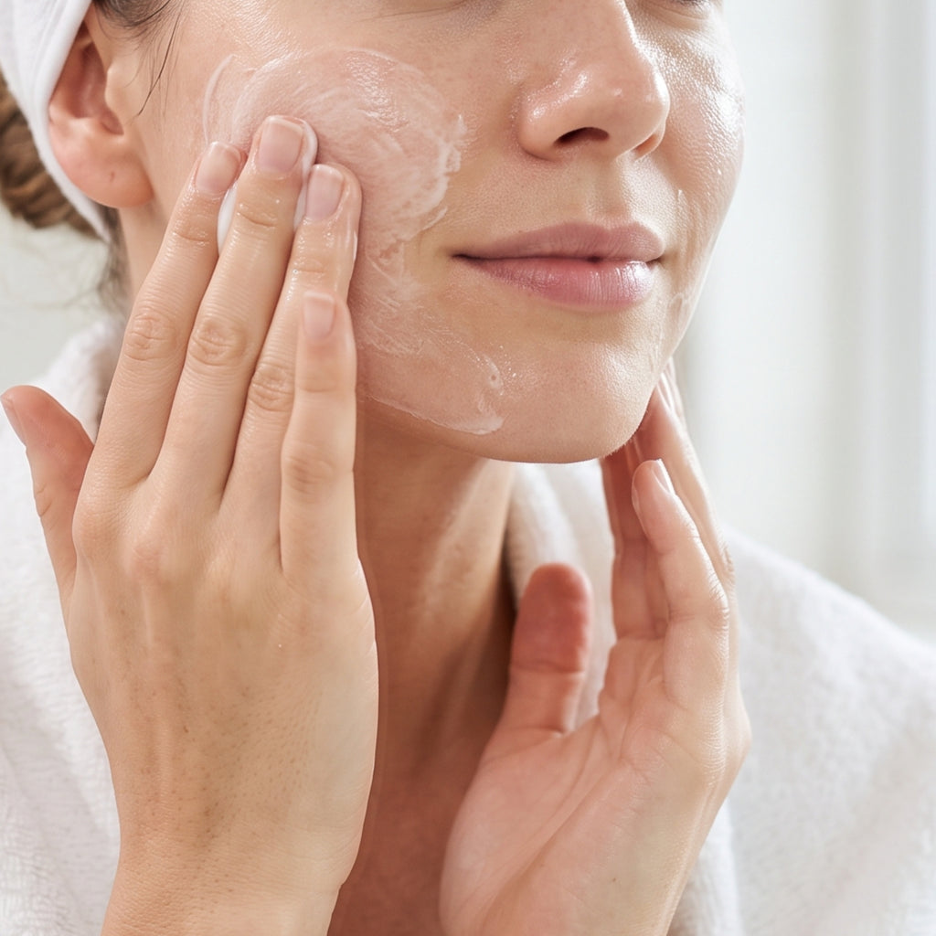 Soaviva Freschezza Latte Detergente Antiossidante Viso 200 ml — applicazione