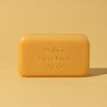 Sapone solido Soaviva miele e pappa reale da 150 g, panetto ambrato