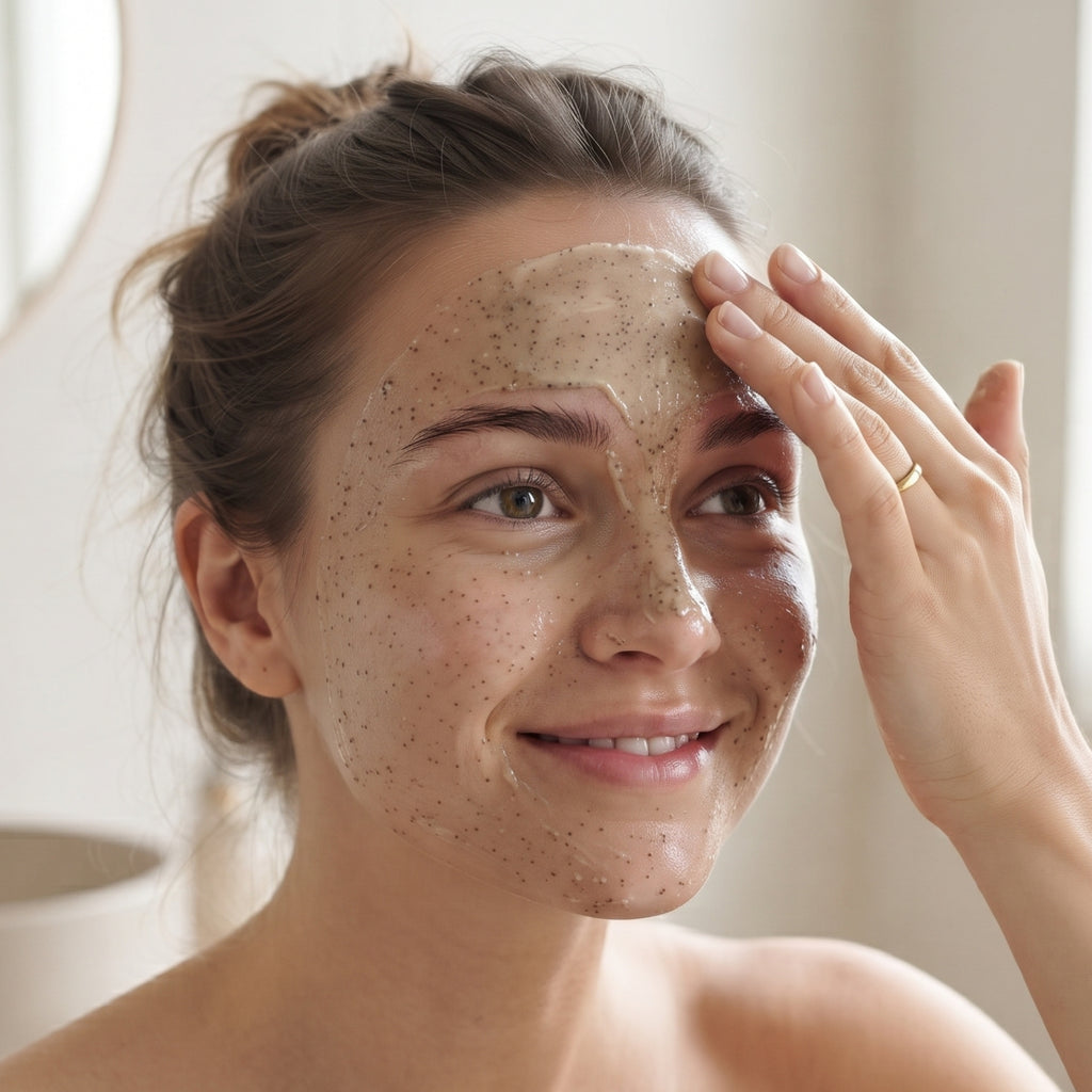 Applicazione — Soaviva Pura Scrub Cremoso al Caffè