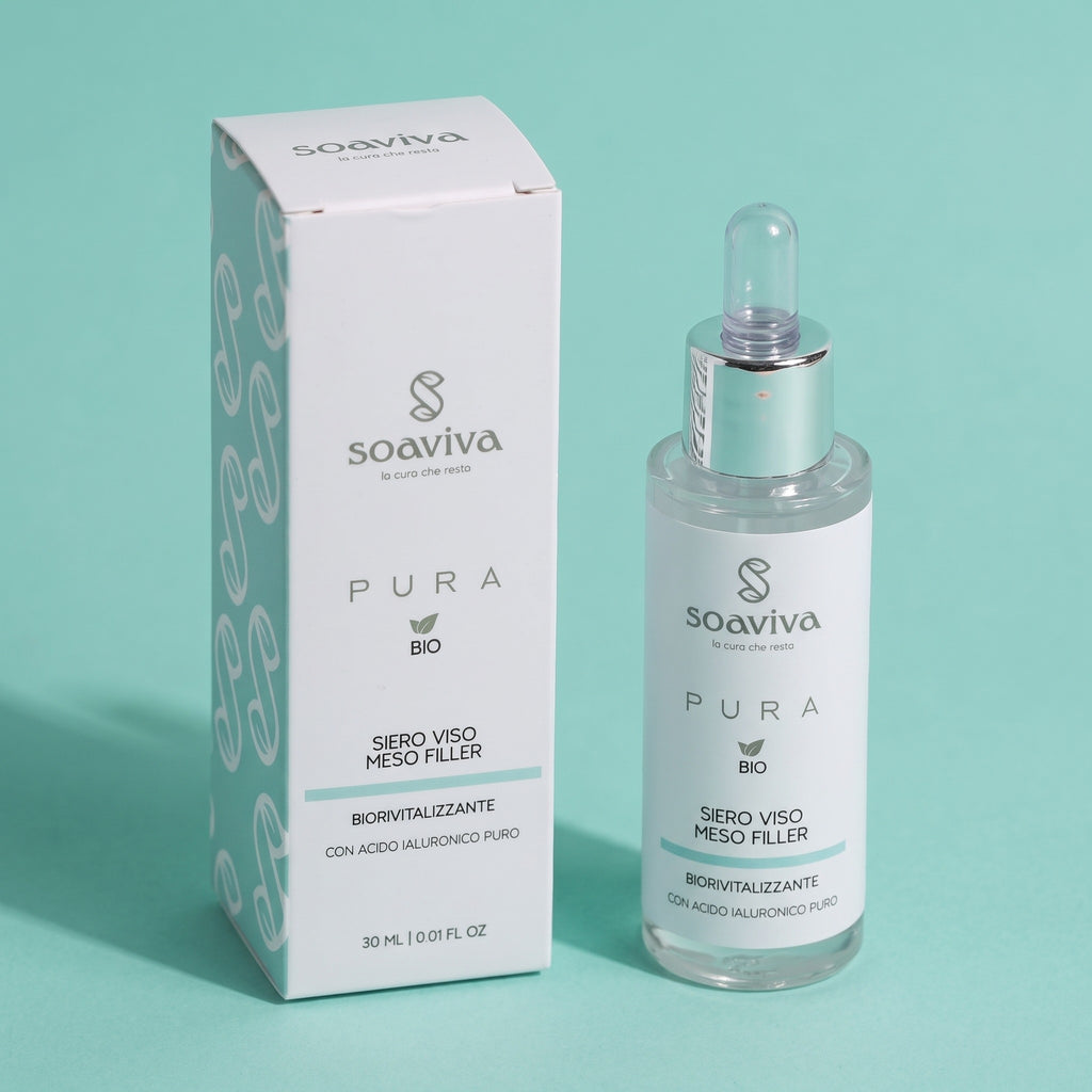 Soaviva Pura Meso Filler Siero Biorivitalizzante Acido Ialuronico 30 ml — confezione