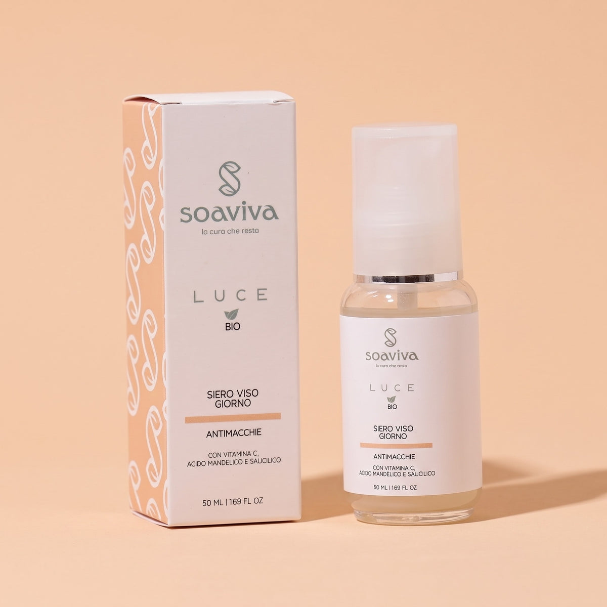 Soaviva Luce Siero Giorno Antimacchia Uniformante Illuminante 50 ml — confezione