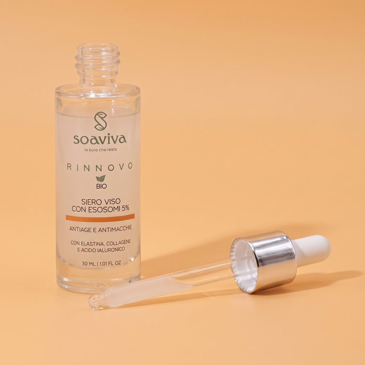 Soaviva Rinnovo Siero Viso Esosomi 5% Anti Age Antimacchia 30 ml